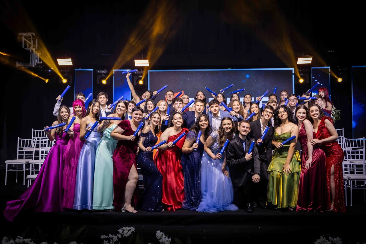 Turma de formatura em Santa Catarina organizada pela Memorizze Formaturas