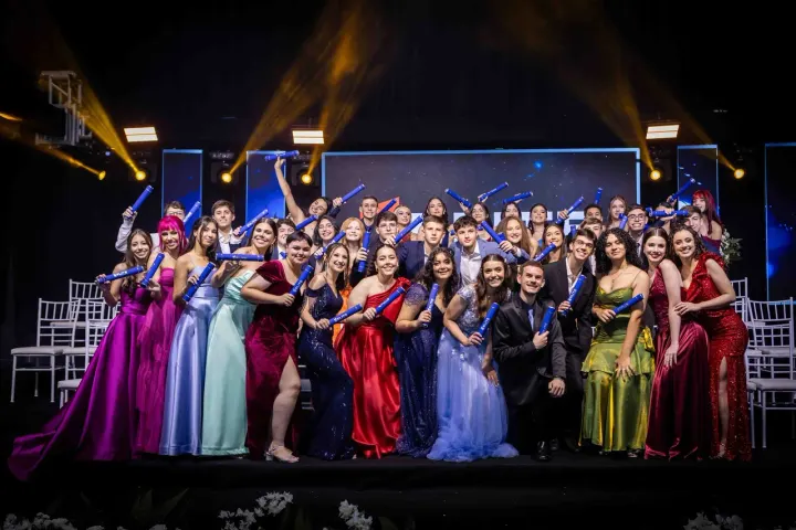 Turma de formatura em Santa Catarina organizada pela Memorizze Formaturas